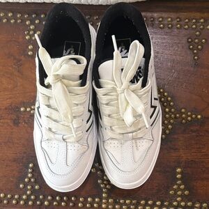 Vans White and Black Sneakers